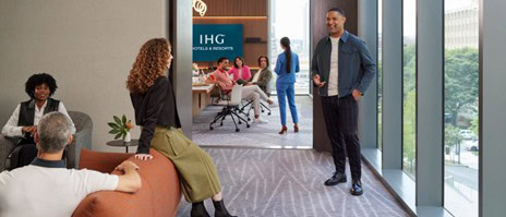 Illustration of doing various of beneficial activities in a hotel. Image by IHG