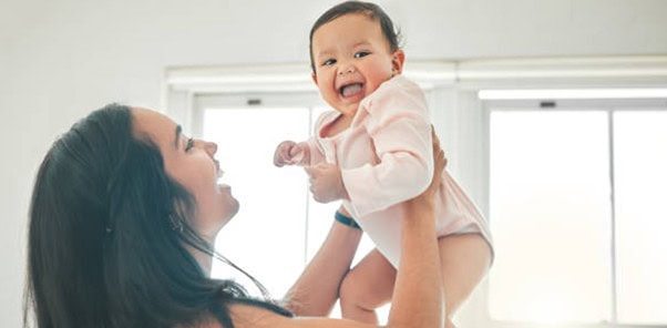 mom and baby